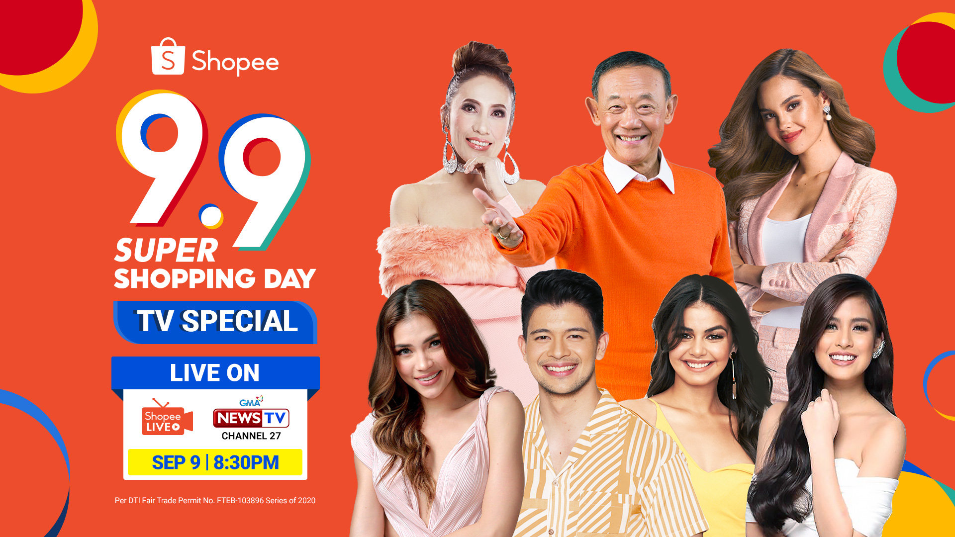 Top Celebrities Joins Shopee’s Brand Ambassador Jose Mari Chan at the 9